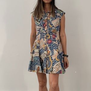 Retro Hawaiian print dress